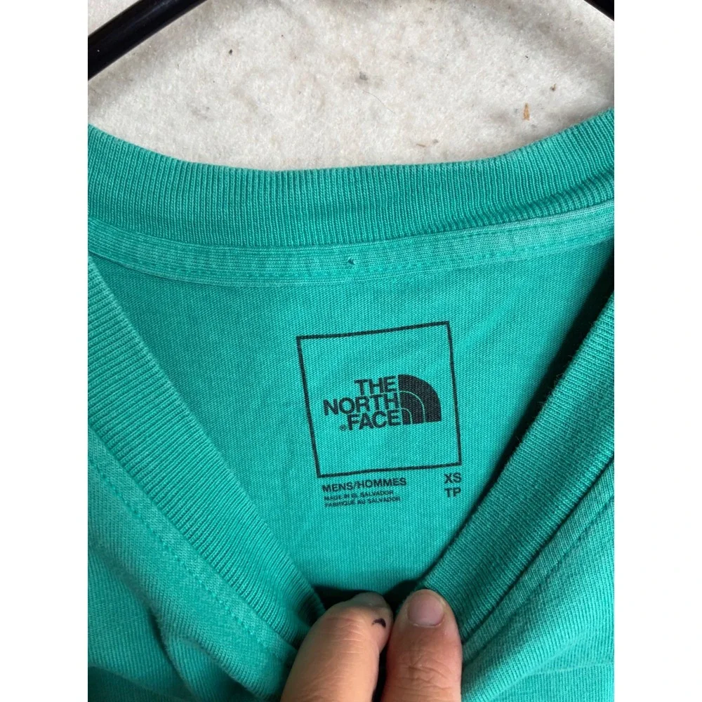 The North Face Mens Moab Graphic Box Logo T-Shirt Teal Green XS AXBP631